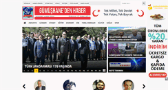Desktop Screenshot of gumushanedenhaber.com